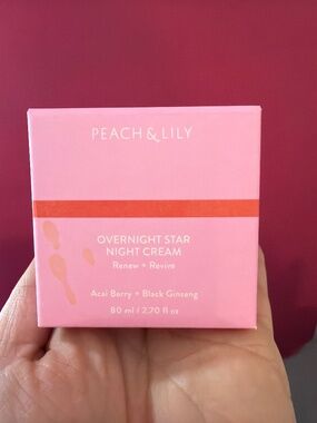 NWT- Peach and lily overnight star night cream